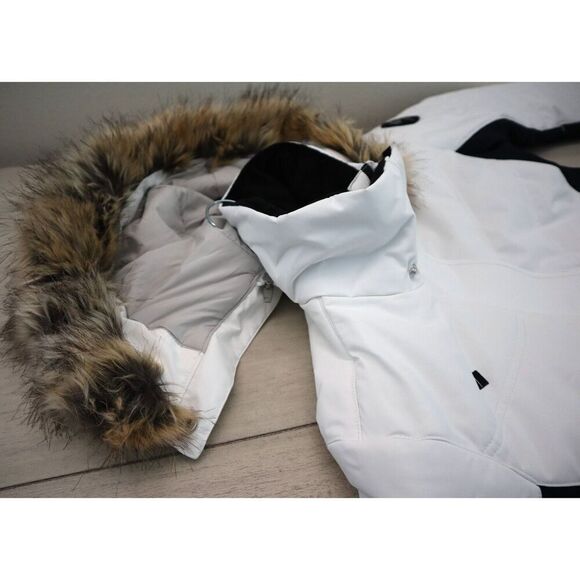 Obermeyer 11225 Women's Sz 6 White Tuscany II Insulated Winter Coat Jacket - Picture 14 of 16